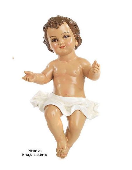 Niño Resina Ojos Cristal Pb18123 (4) 34Cm