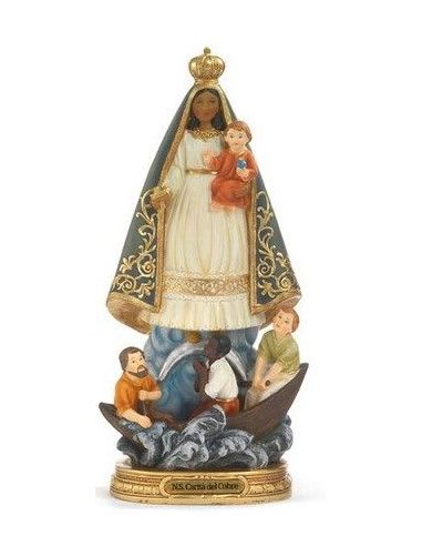 Virgen De La Caridad El Cobre Resina Pb20434 (24) 19,8X9,2Cm