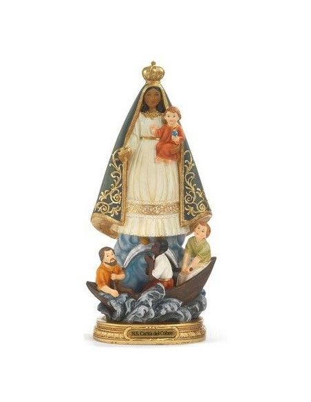 Virgen De La Caridad El Cobre Resina Pb20434 (24) 19,8X9,2Cm