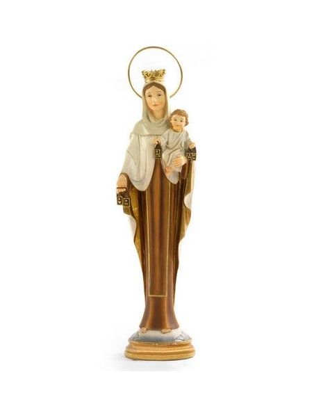 Virgen Del Carmen Estilizada 31,5Cm Resina Pb20466 (12)