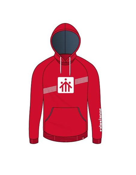 Sudadera Capucha Roja Salesianos Estrecho Talla Xl