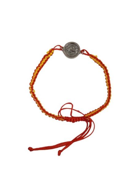 Pulsera S. Benito Baño Plata 15Mm Macrame España