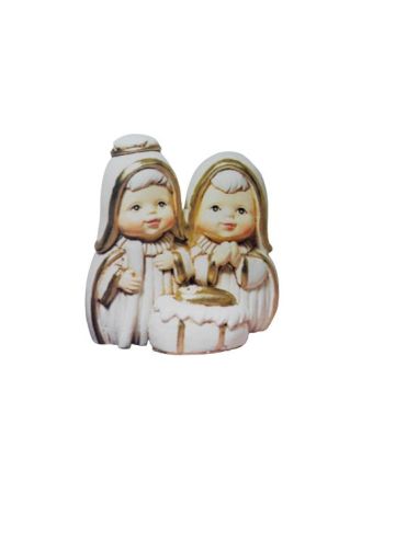 Nacimiento Blanco Niños 5,5Cm Pb12854 Resina(144) (6)
