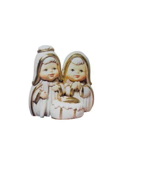 Nacimiento Blanco Niños 5,5Cm Pb12854 Resina(144) (6)