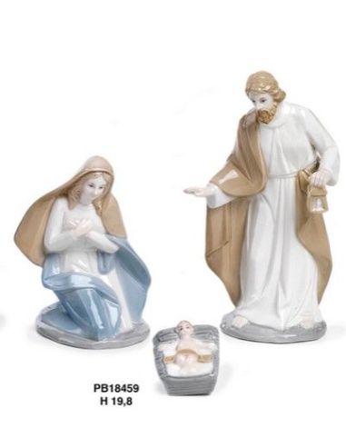 Nacimiento Tres Pzs. 19,8Cm Porcelana Pb18459 (9)