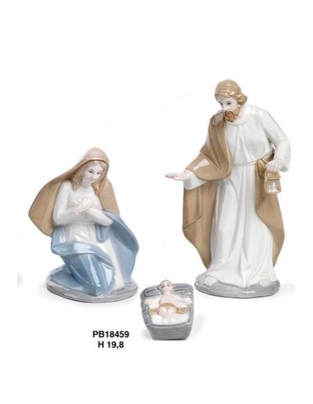 Nacimiento Tres Pzs. 19,8Cm Porcelana Pb18459 (9)