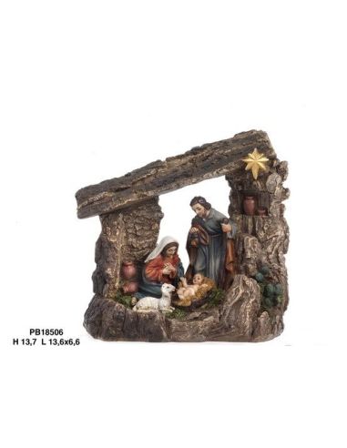 Nacimiento Cueva 13,7Cm Una Pz. Resina Pb18506 (12)