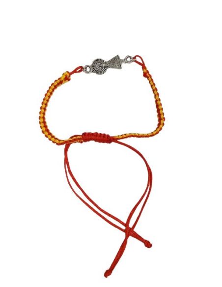 Pulsera V. Pilar Baño Plata 22Mm Macrame España
