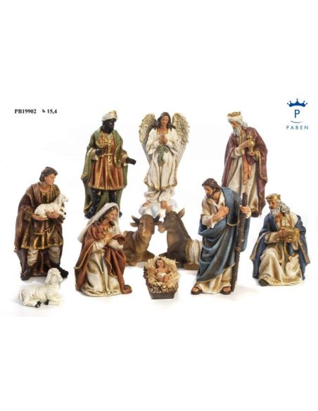 Nacimiento 11 Pz. Resina 15,4Cm Pb19902 (6)