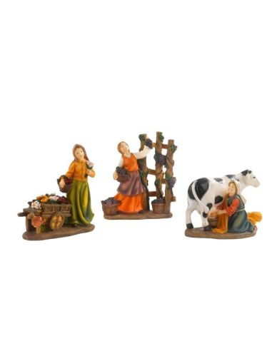 Set Tres Figuras Femeninas Nacimiento 14,8Cm Pb20482 (8)