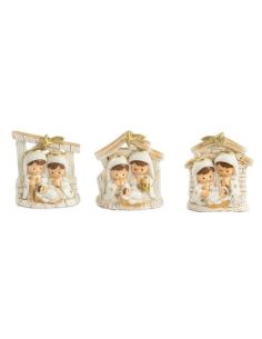 Nacimiento Infantil Cabaña 7,3Cm Surt.Resina (12) (96) Pb21426