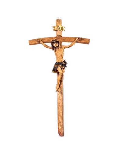 Crucifijo 25 Cm. Resina/Leño Pb6678 (48)