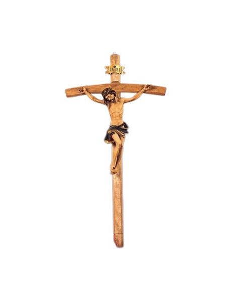 Crucifijo 25 Cm. Resina/Leño Pb6678 (48)