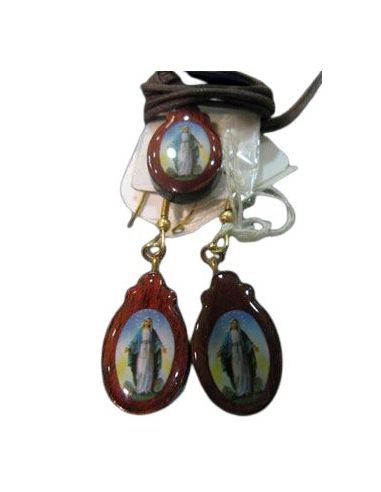 Colgante Cordon + Pendientes Milagrosa********