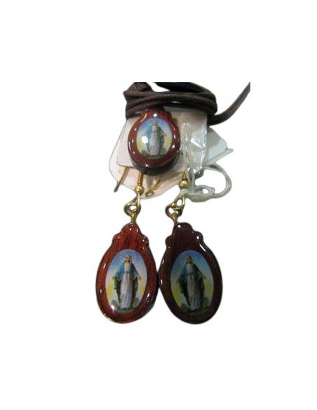 Colgante Cordon + Pendientes Milagrosa********