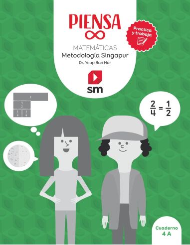 Cuaderno. Piensa Infinito. Matemáticas. Metodología Singapur. Practica Y Trabaja. 4 Primaria