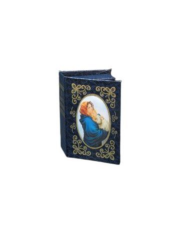 Rosariera, Caja Azul Con Imagen Ferruzi (12)