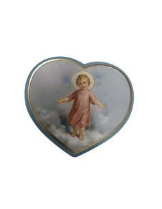 Corazon Grande Niño 10 Azul