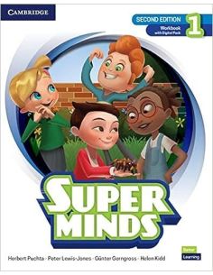 Super Minds Level 1 Workbook with Super Practice Book and Digital Pack British English