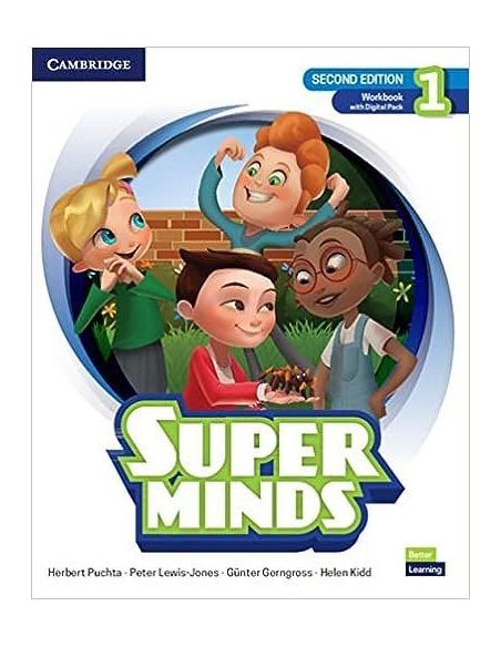 Super Minds Level 1 Workbook with Super Practice Book and Digital Pack British English