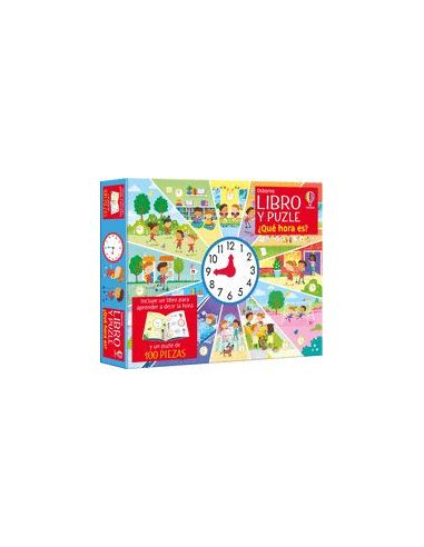 ¿Que Hora Es? Libro Y Puzle