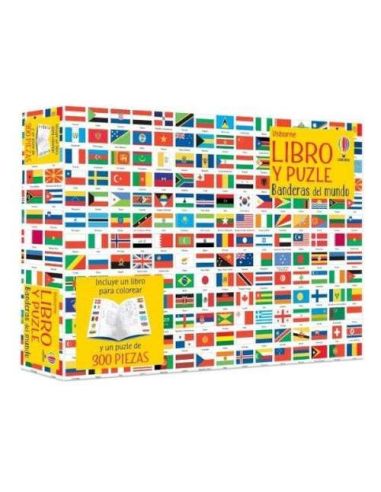 Banderas Del Mundo Libro Y Puzzle