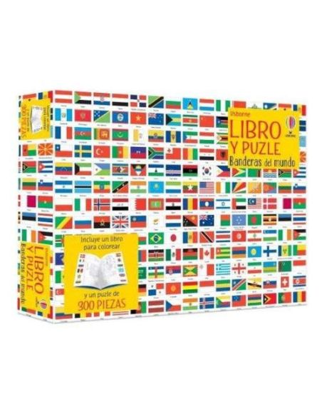 Banderas Del Mundo Libro Y Puzzle