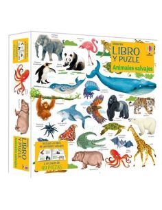 Animales Salvajes Libro Puzzle
