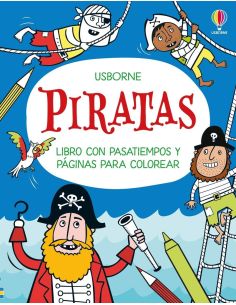 Piratas - Libro Con Pasatiempos Y Páginas Para Colorear