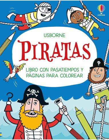Piratas - Libro Con Pasatiempos Y Páginas Para Colorear