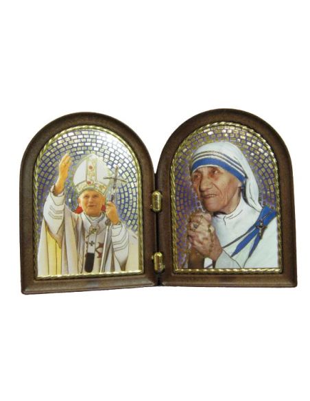 Diptico 11X7Cm Juan Pablo Ii + Madre Teresaºººº