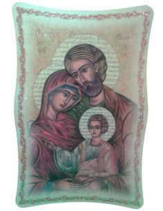 Tabla Brillo 20X25 Icono Sagrada Familiaºººº