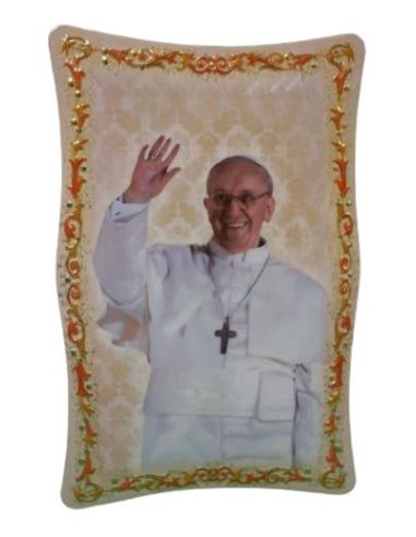 Tabla Brillo 20X25 Papa Francisco I|Libreriasalesiana