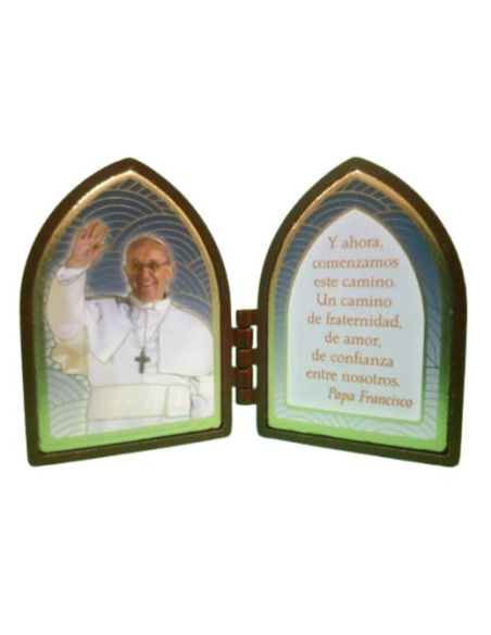 Diptico 5X3,5 Cm. Papa Fancisco+Texto