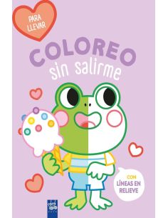 Coloreo sin salirme-para llevar. rana