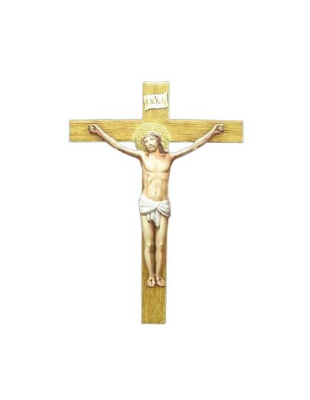 Cruz Con Cristo Relieve 12X8