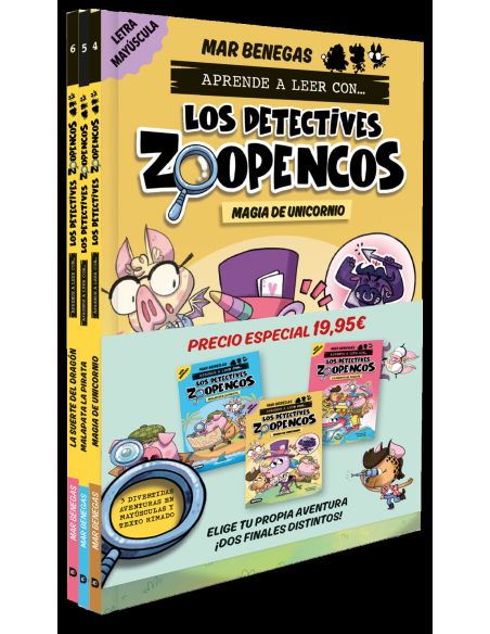 Pack Aprende A Leer Con... ¡Los Detectives Zoopencos! 4, 5 Y 6: En Letra Mayúscu