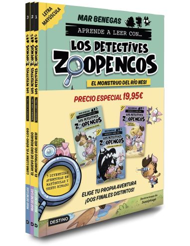 Pack Aprende A Leer Con... ¡Los Detectives Zoopencos! 1, 2 Y 3: En Letra