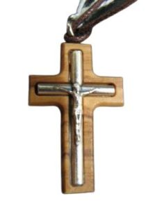 Cruz 3 Cm. Olivo Metal