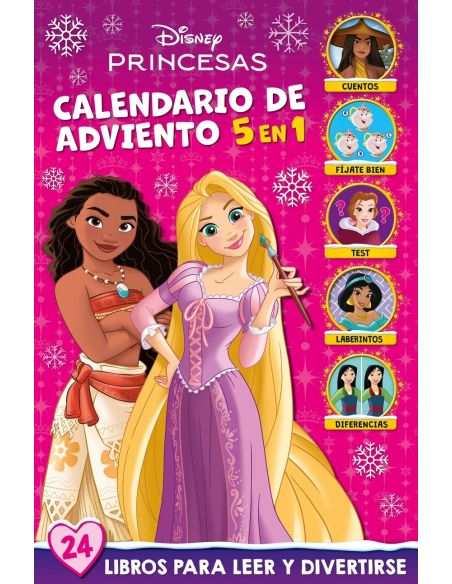 Princesas. Calendario De Adviento 5 En 1