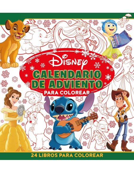 Disney. Calendario De Adviento Para Colorear