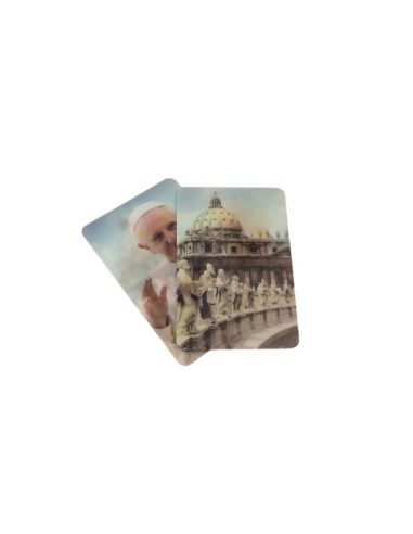 Estampa Bidim. Papa Francisco+Basílica