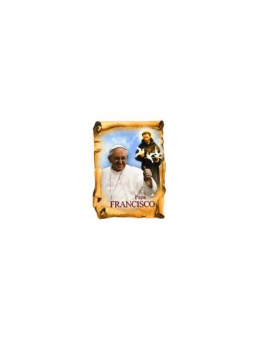 Iman Madera Papa Francisco+S.Francisco 55X75Mm