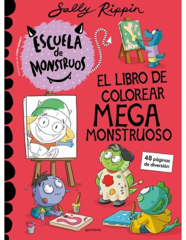 Escuela De Monstruos - El Libro De Colorear Megamonstruoso