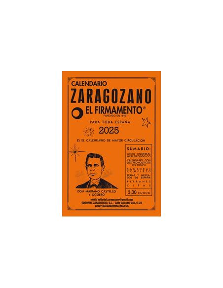 Calendario Zaragozano 2025