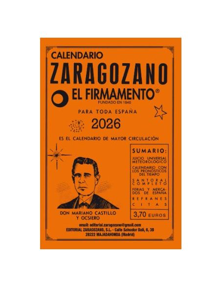 Calendario Zaragozano 2026