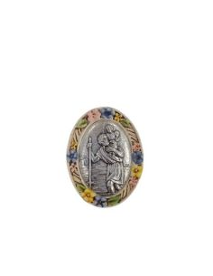 Iman Oval Resina Metal 40X30Mm San Cristobal