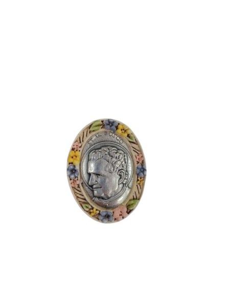 Iman Oval Resina Metal 40X30Mm Don Bosco