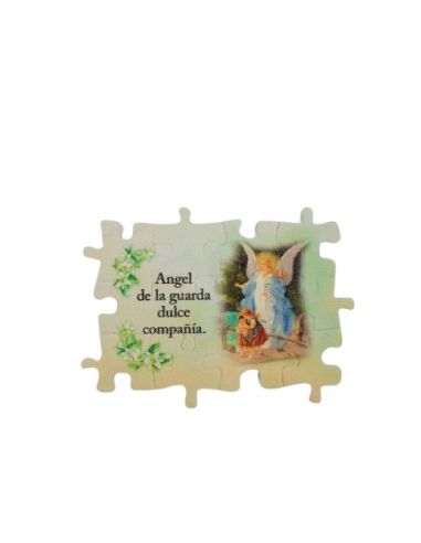 Iman Puzzle Resina 75X55Mm Angel De La Guarda Puente