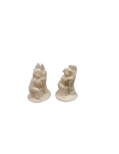 Figuras 4,5Cm Resina Blanca Niño-Niña Mano (Caja 10 Uds)